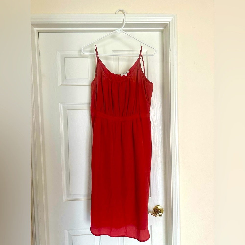 Madewell silk strappy dress
